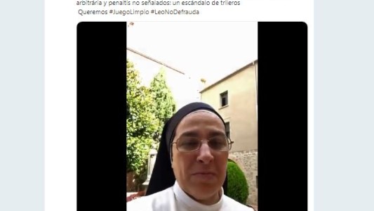 VIDEO: La monja que apoya a Messi,  "Lamentable espectáculo de corrupción"