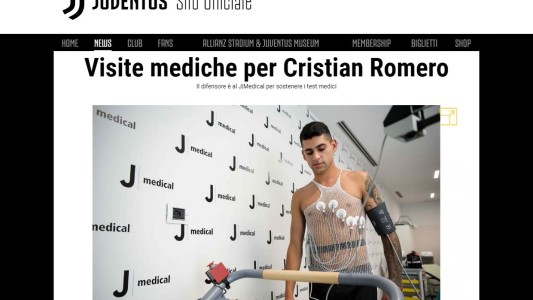 Cristian Romero es jugador de Juventus