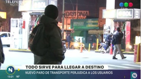 Paro de transporte: miles de usuarios de a pie