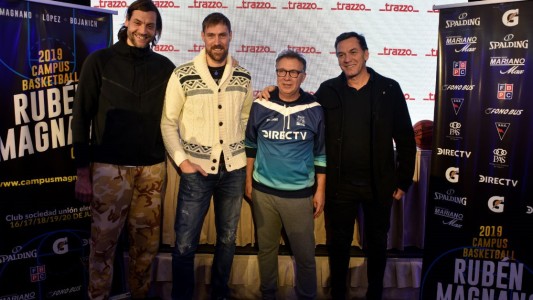 Magnano y un campus de lujo, con Oberto, Milanesio y Nocioni