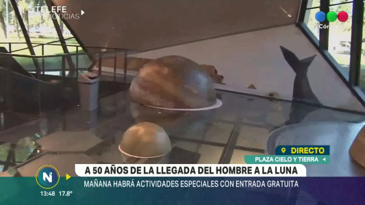 50 aniversario del alunizaje: actividades gratuitas en la Plaza Cielo Tierra