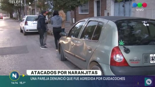 Una pareja denunció haber sido agredida por naranjitas