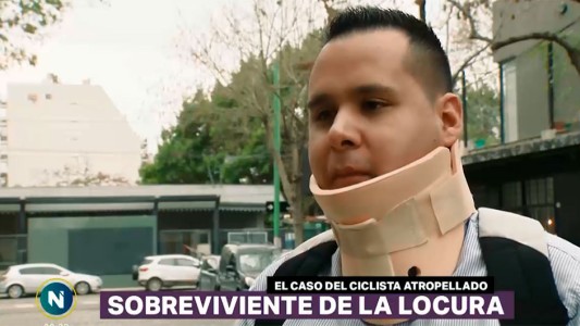 Ciclista atropellado: habló el sobreviviente del choque provocado por el conductor ebrio