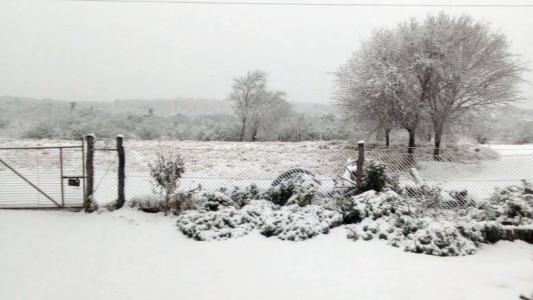 La nieve sorprendió, tapizando de blanco el norte de Córdoba