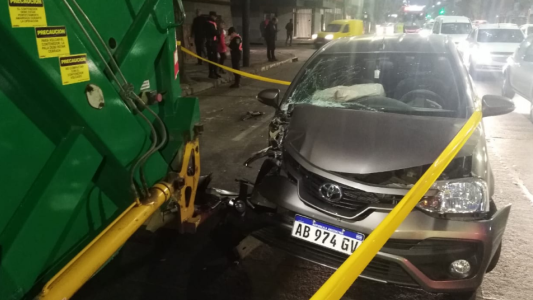 Recolector de residuos herido en accidente