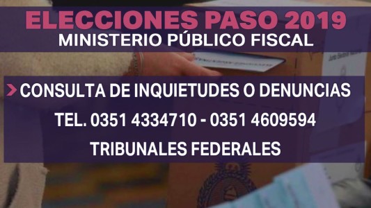 PASO 2019, teléfonos útiles para consultas y denuncias