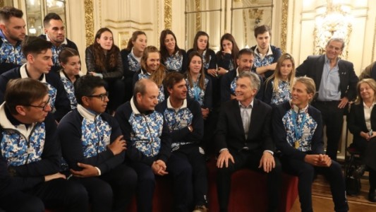 Macri recibió a los atletas argentinos que participaron en los Juegos Panamericanos