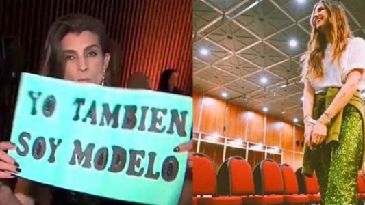 Video: la protesta de una chica trans durante el desfile de la marca de Mica Tinelli en BafWeek