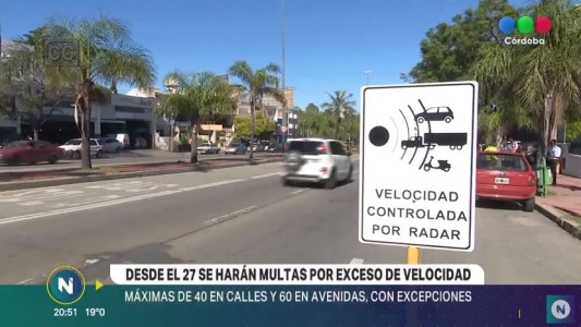 Comenzarán a multar por exceso de velocidad