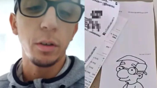 Rodrigo Noya llamó al delivery y le hicieron bullying: "Pedí una milanesa y me trajeron un Milhouse"