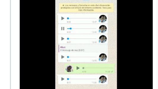 Los divertidos audios de dos abuelos que intentan saludar a su nieta a través de Whatsapp