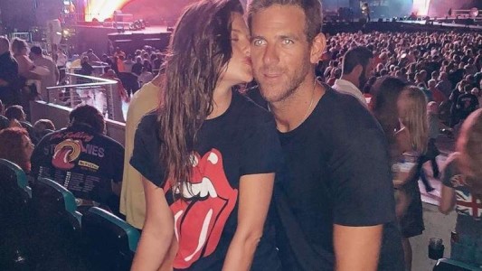 Del Potro y Jujuy Jiménez, muy enamorados en el recital de los Rolling Stones