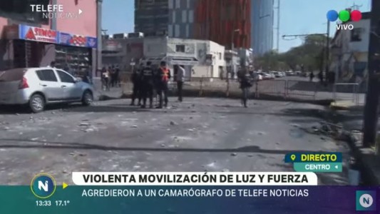 Nueve detenidos tras violentos incidentes en protesta de Luz y Fuerza