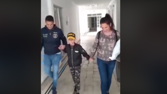 Benjamín, el nene herido en la cabeza por una bala perdida, vuelve a su casa