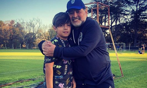 Quién fue el impulsor del encuentro de Diego Maradona con su nieto Benjamín, hijo de Gianinna