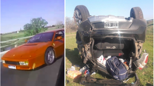 VIDEO VIRAL: volcaron mientras filmaban a una Ferrari
