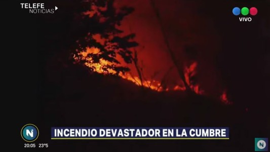 Incendios en La Cumbre: bomberos siguen combatiendo los focos