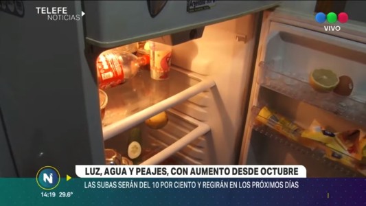 Octubre arranca con aumentos en la luz, el agua y los peajes