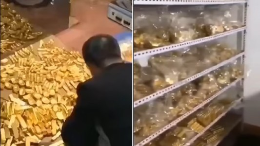 Detuvieron a un funcionario que tenía en su sótano más de 13 toneladas de oro