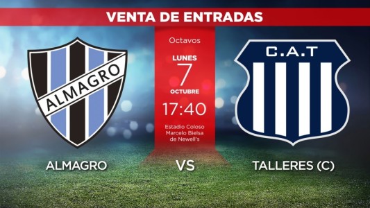 Como comprar entradas para alentar a Talleres ante Almagro el próximo lunes en Rosario