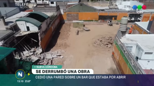 Derrumbe en Nueva Córdoba: colapsó una obra y afectó a un bar que inauguraba el sábado