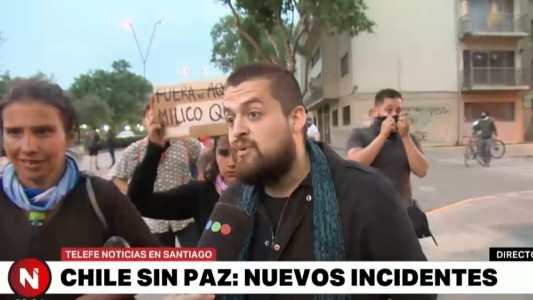 Siguen las protestas en Chile, entre gases y represión contra los manifestantes