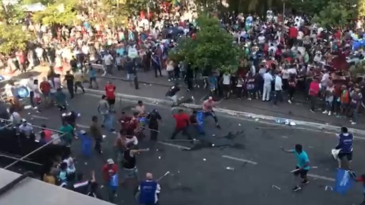 Video: incidentes en el acto de cierre de campaña de Manzur en Tucumán