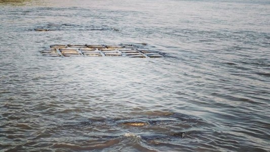 Por la bajante del río Paraná, quedó a la vista el túnel subfluvial que une Santa Fe y Entre Ríos