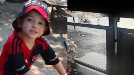 VIDEO: motociclista a contramano atropelló a un nene de 3 años