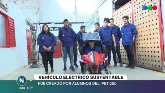 Alumnos del IPET 250 diseñaron un vehículo eléctrico sustentable