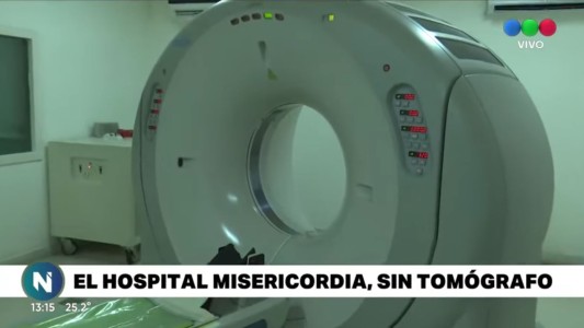Hospital Misericordia: piden suspender la atención ante la falta de tomógrafo