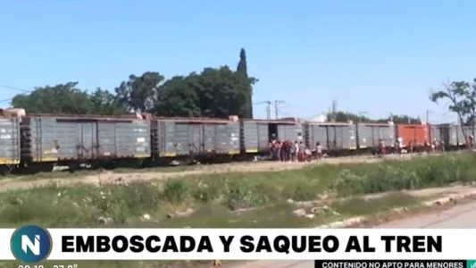 VIDEO: así saquearon el tren que descarriló en Villa el Nylon