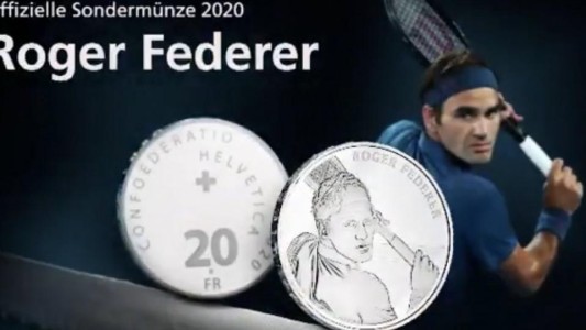 Roger Federer tendrá su cara en una moneda de curso legal