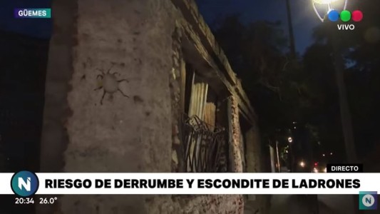 Inseguridad y peligro de derrumbe en Güemes