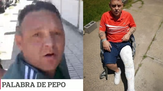 "El Pepo" se quebró tibia y peroné, lo tienen que operar y podría regresar a su casa
