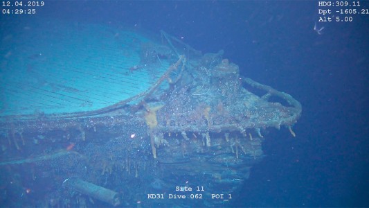 Hallaron un buque alemán hundido durante una batalla frente a las Islas Malvinas