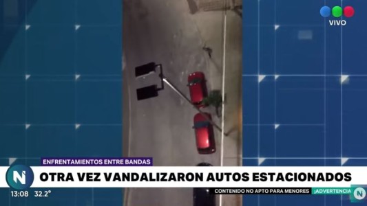 Otra noche descontrolada en barrio Observatorio: vandalizaron autos estacionados