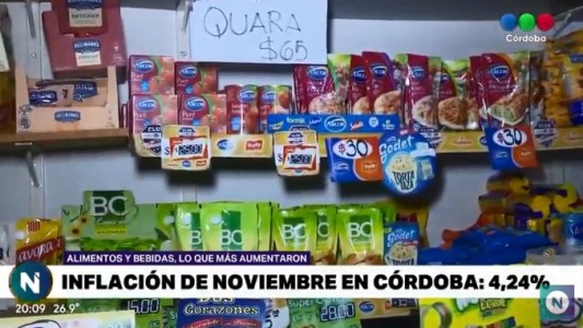 La inflación en Córdoba fue del 4,24%