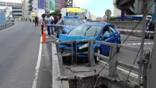 Choca, descarta botellas, un arma y el test de alcoholemia le da  1,21