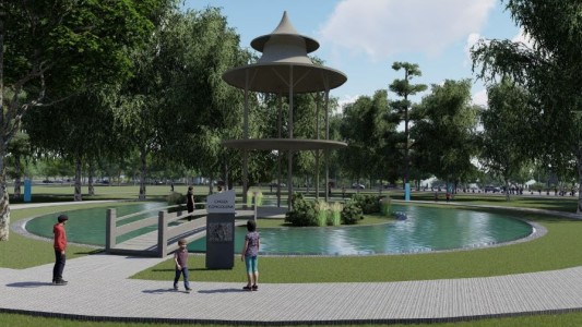 FOTOS: Así quedarán el lago, las fuentes y los senderos del renovado Parque Sarmiento