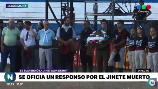 Se ofició un responso por el jinete muerto en Jesús María