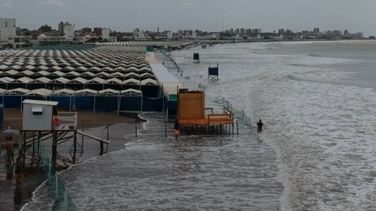 VIDEO: Mar del Plata sin playa