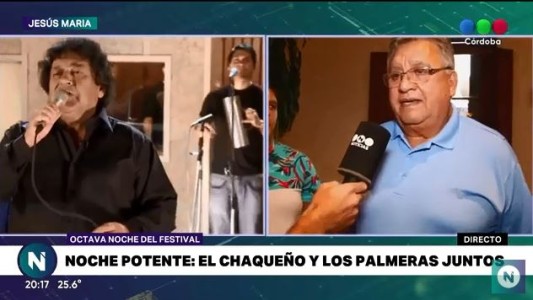 Noche récord en Jesús María: Los Palmeras a solas con Telefe Noticias