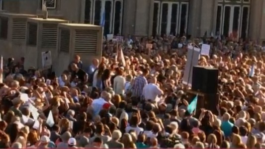 "No fue suicidio, fue magnicidio": la multitudinaria marcha en homenaje a Nisman