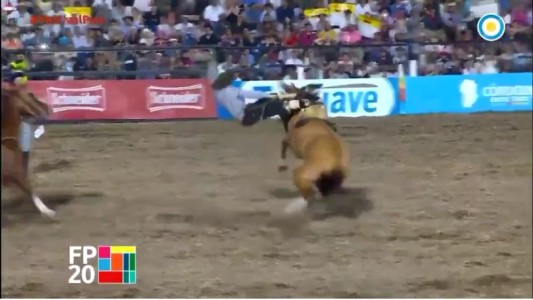 VIDEO: el momento en el que el jinete Leonardo Trevissan queda mal herido en Jesús María