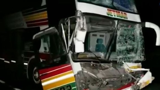 Buenos Aires: chocaron un micro y un camión en la ruta 215