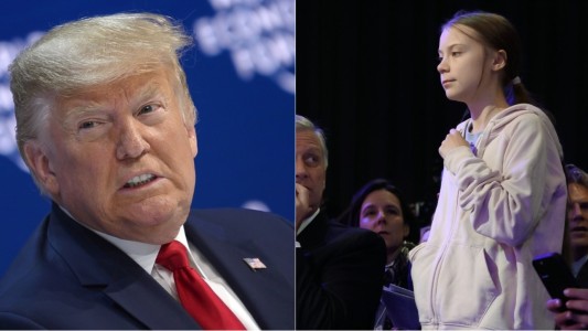 El cruce de Donald Trump y Greta Thunberg en el Foro de Davos