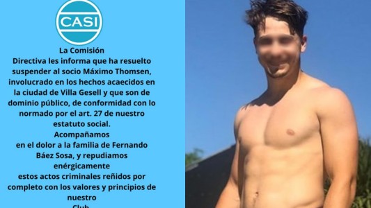 El CASI suspendió a uno de los rugbiers acusados por el crimen de Fernando en Villa Gesell