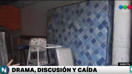 Comerciante salvó con el colchón a una mujer que se tiró de la terraza