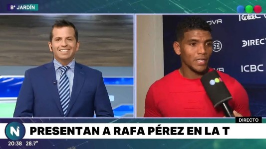 Se presentó oficialmente Rafa Pérez en Talleres